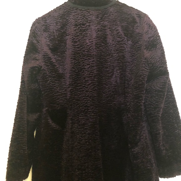 Hilary Radley Deep Purple Coat, Size 6 - Picture 2 of 6